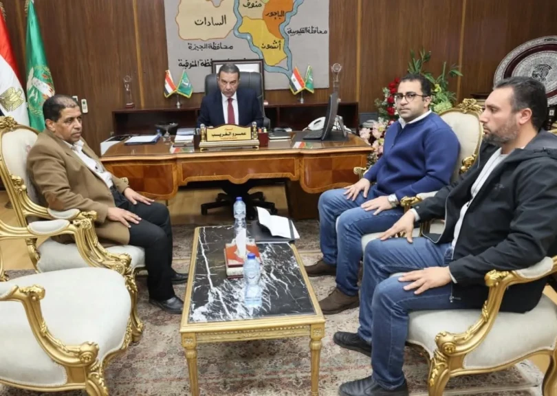 محافظ المنوفية يعقد إجتماعاً تنسيقياً بمسؤولي مياه الشرب والصرف الصحي
