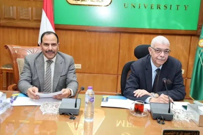 رئيس جامعة المنوفية يوجه بوضع تصور شامل لتطوير مركز تنمية القدرات ودعم البنية التحتية