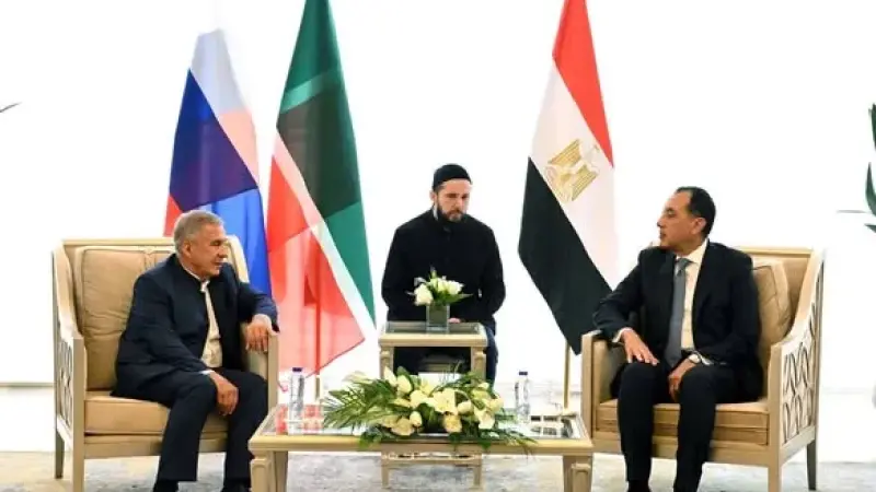 رئيس الوزراء يستقبل رئيس جمهورية تتارستان بروسيا الاتحادية