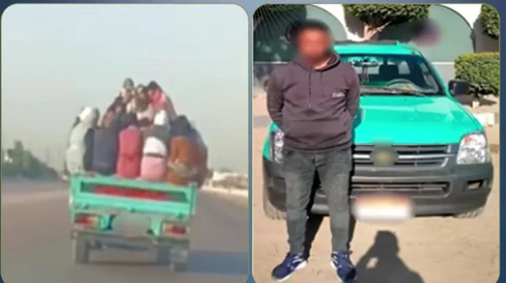 الداخلية: ضبط سائق سيارة نقل لقيامه بتعريض حياة المواطنين للخطر بالبحيرة