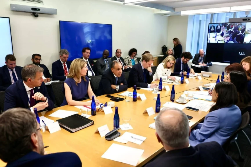 وزير الخارجية يشارك في حلقة نقاشية رفيعة المستوى حول التعافي المبكر في غزة