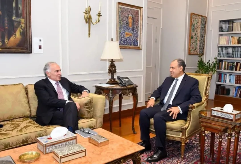 وزير الخارجية يستقبل المبعوث الشخصي للسكرتير العام للأمم المتحدة للشرق الأوسط