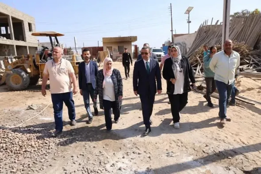 محافظ المنوفية يتفقد مستجدات الاعمال بموقف قويسنا النموذجي