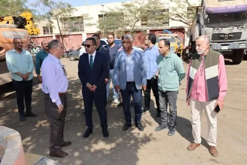 محافظ المنوفية يتفقد الأعمال الإنشائية لدار المناسبات بحي شرق