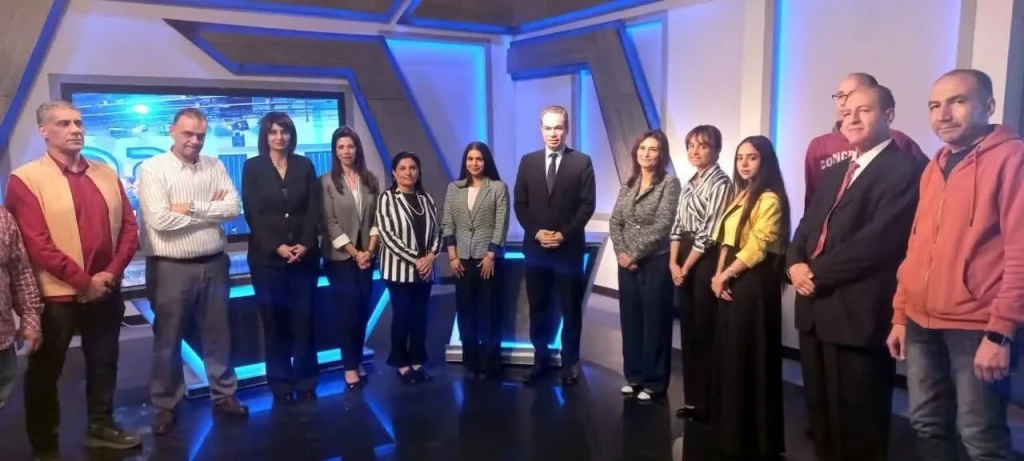 المسلماني يتفقد ستديو قناة النيل الدولية بعد تطويره