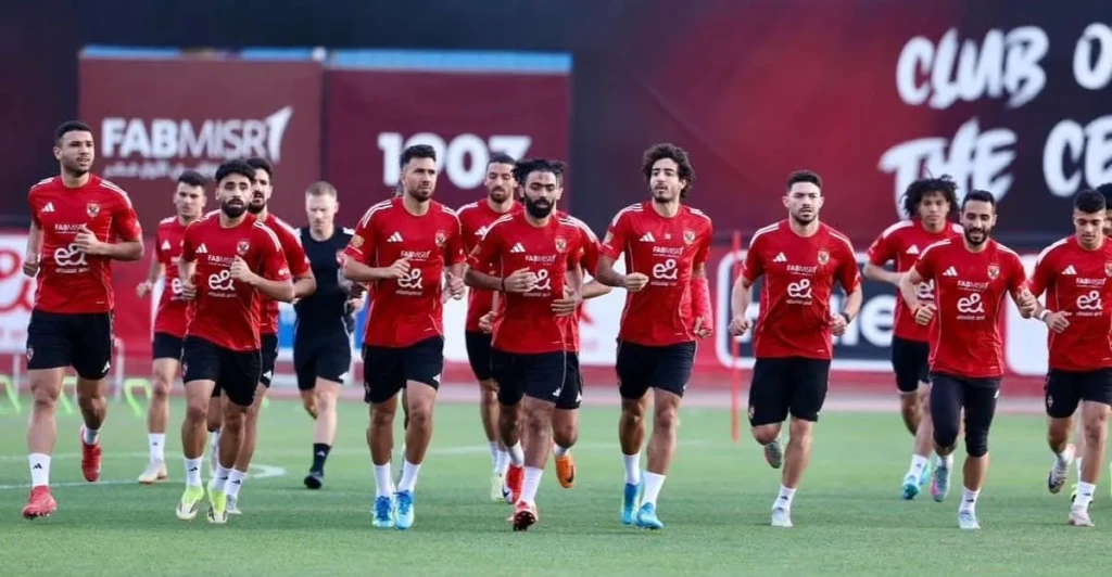 الأهلي يواصل استعداده لمباراة بيراميدز بدوري نايل