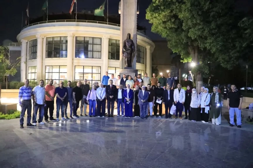 إقبال واسع على قافلة جامعة القاهرة التنموية الشاملة ”قافلة النصر” بحلايب وشلاتين وأبو رماد