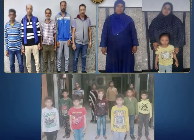 الداخلية: ضبط عدد من الرجال والسيدات لقيامهم باستغلال الاطفال في أعمال التسول بالجيزة
