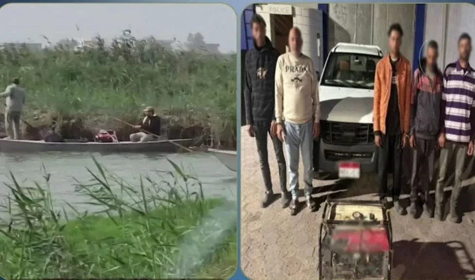 الداخلية: ضبط المتهمين في مقطع فيديو بالصيد عن طريق الصعق الكهربائى ببورسعيد