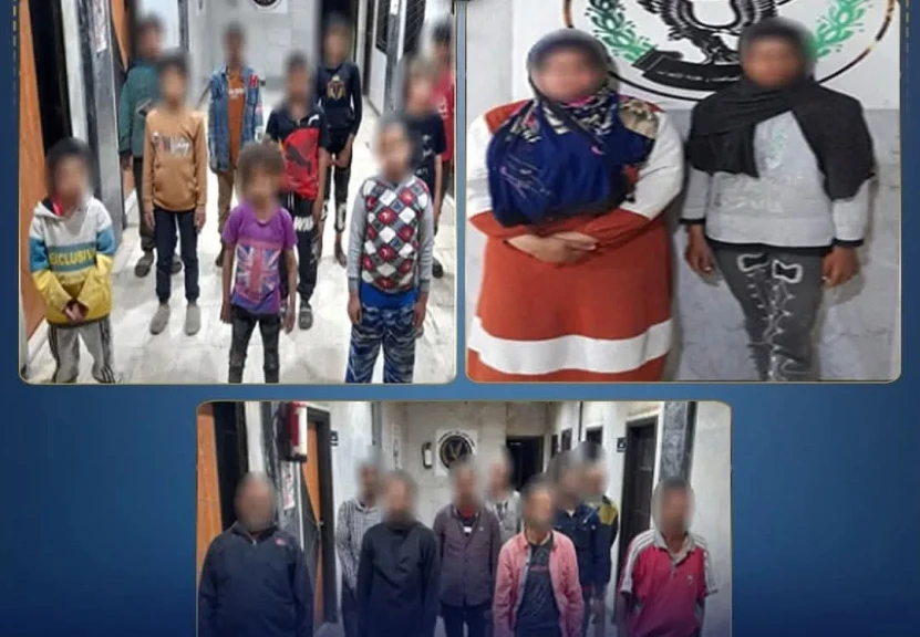 الداخلية: ضبط عدد من الرجال والسيدات لقيامهم باستغلال الاطفال في أعمال التسول بالجيزة