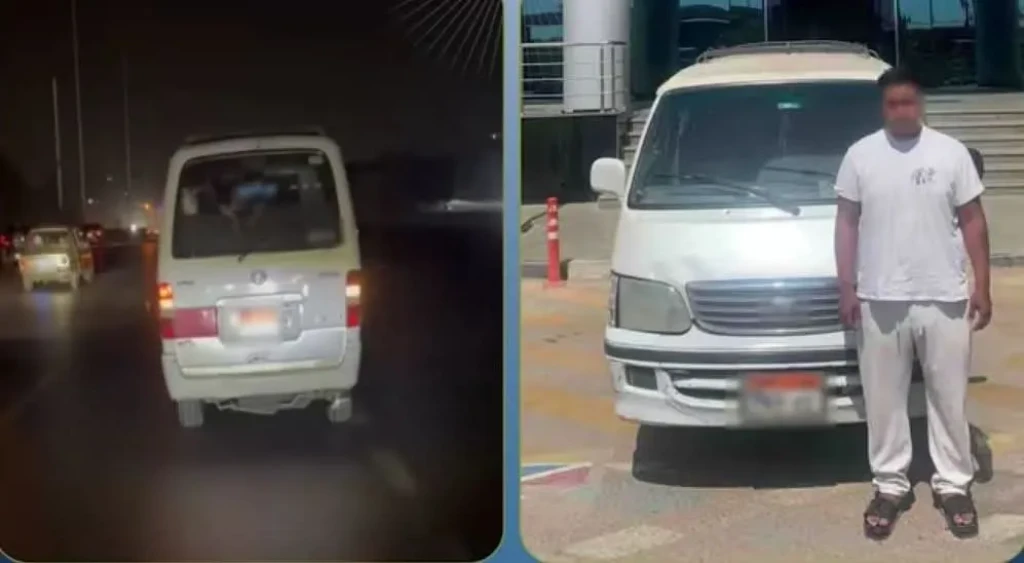 الداخلية: ضبط سائق ميكروباص لقيامه بأداء حركات استعراضية وتعريض حياة المواطنين للخطر