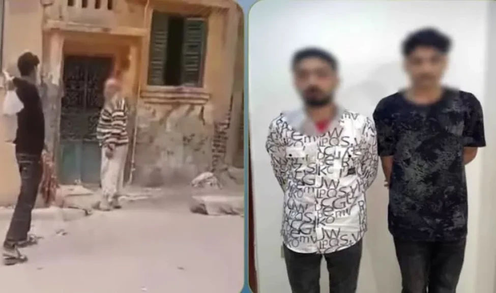 الداخلية: ضبط المتهمين في مقطع فيديو بإلقاء كيس مياه على مسن بأحد الشوارع بالغربية