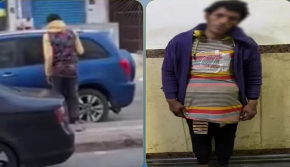 الداخلية: كشف ملابسات مقطع فيديو أحد الأشخاص بالطرق بإستخدام قطعة حديدية علي السيارات