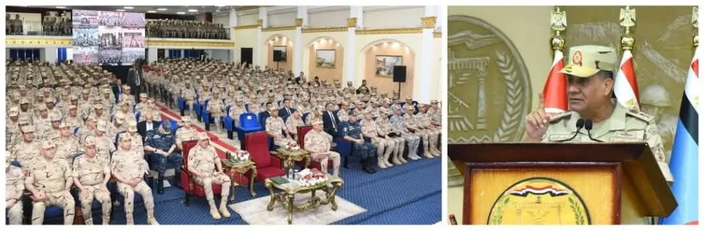 المتحدث العسكرى :  وزير الدفاع والإنتاج الحربى يلتقى عدداً من مقاتلى المنطقة الجنوبية العسكرية
