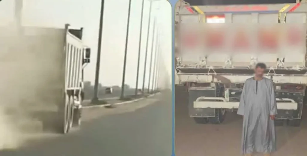 الداخلية: ضبط سائق سيارة نقل في مقطع فيديو بتعريض حياة المواطنين للخطر