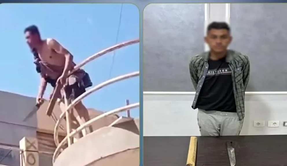 الداخلية: كشف ملابسات مقطع فيديو قيام شخص بالتلويح بسلاح أبيض وعصا خشبية بالشرقية