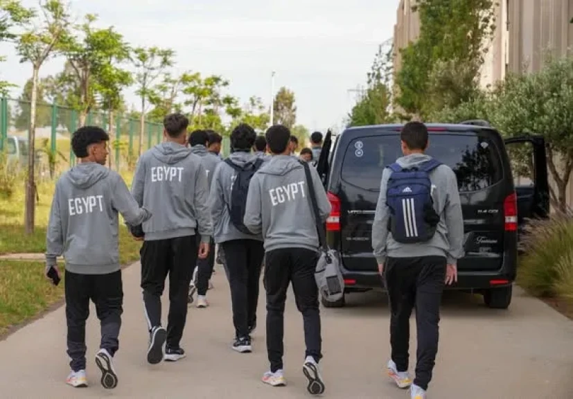 بعثة منتخب الناشئين تصل إلى المغرب للمشاركة في كأس الأمم الأفريقية