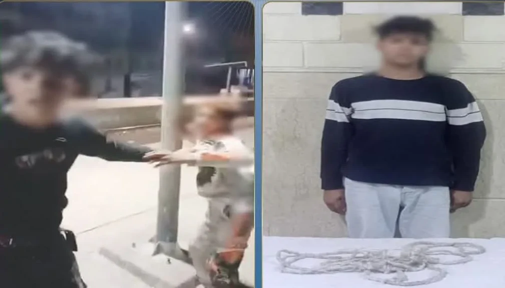 الداخلية: ضبط المتهم في مقطع فيديو التعدي بالضرب علي طفل وتقييد قدمه بحبل بالشرقية