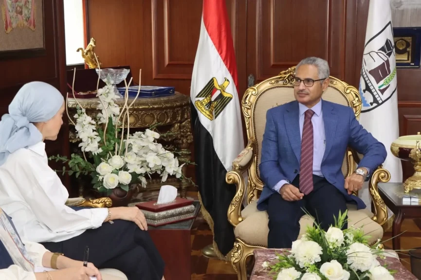 محافظ بني سويف يلتقى مدير برنامج الأغذية العالمي ” WFP”