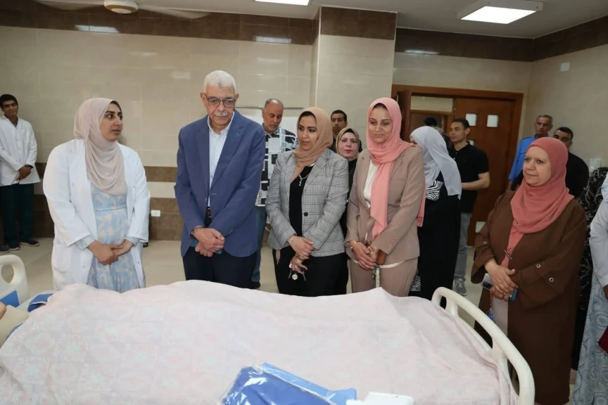 رئيس جامعة المنوفية يتابع الاستعداد لامتحانات نهاية العام بمعهد التمريض بمنشأة سلطان