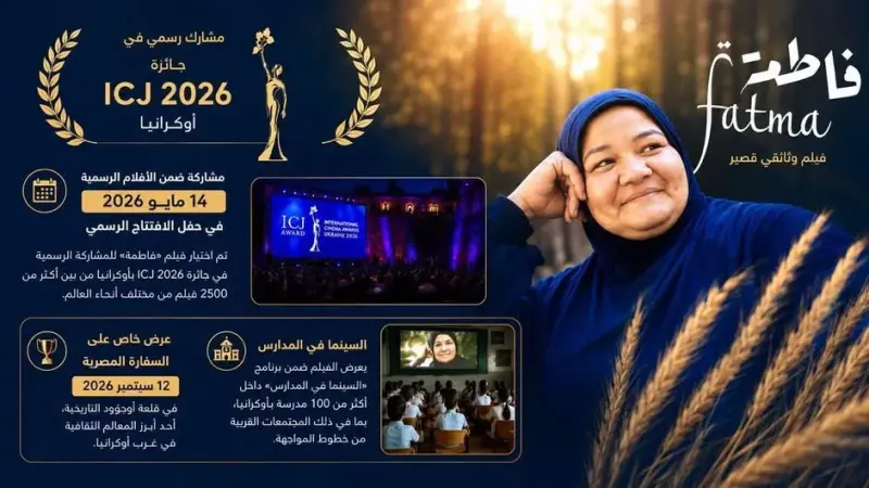 فيلم فاطمة يواصل حضوره بمهرجان ICJ الدولي في أوكرانيا