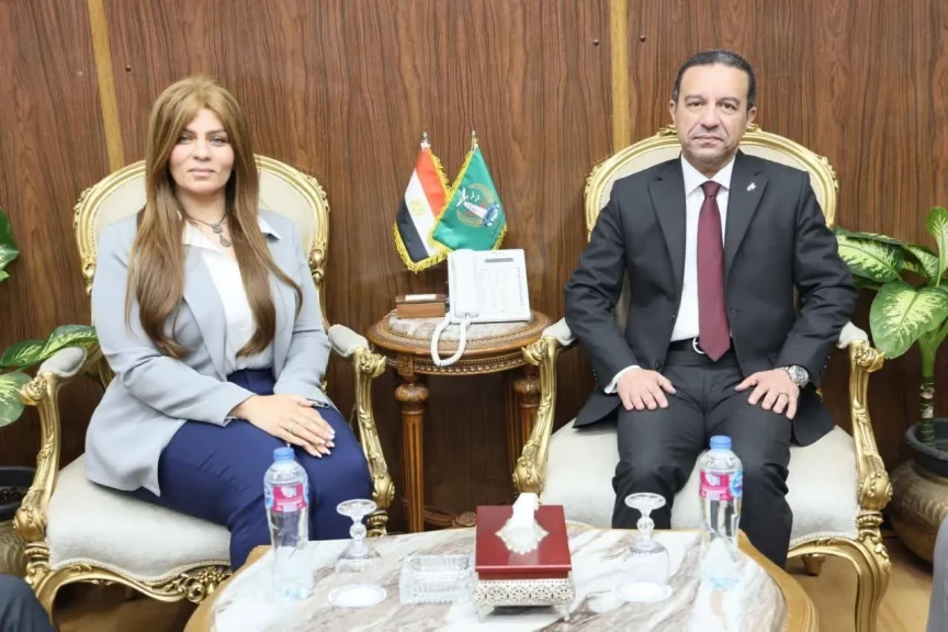 محافظ المنوفية يستقبل وفد البنك الزراعي المصري