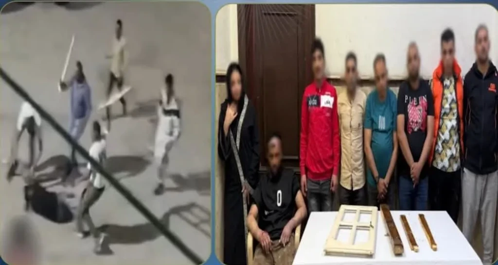 الداخلية:ضبط المتهمين في مقطع فيديو التعدي علي أحد الأشخاص بألواح خشبية بالإسكندرية.
