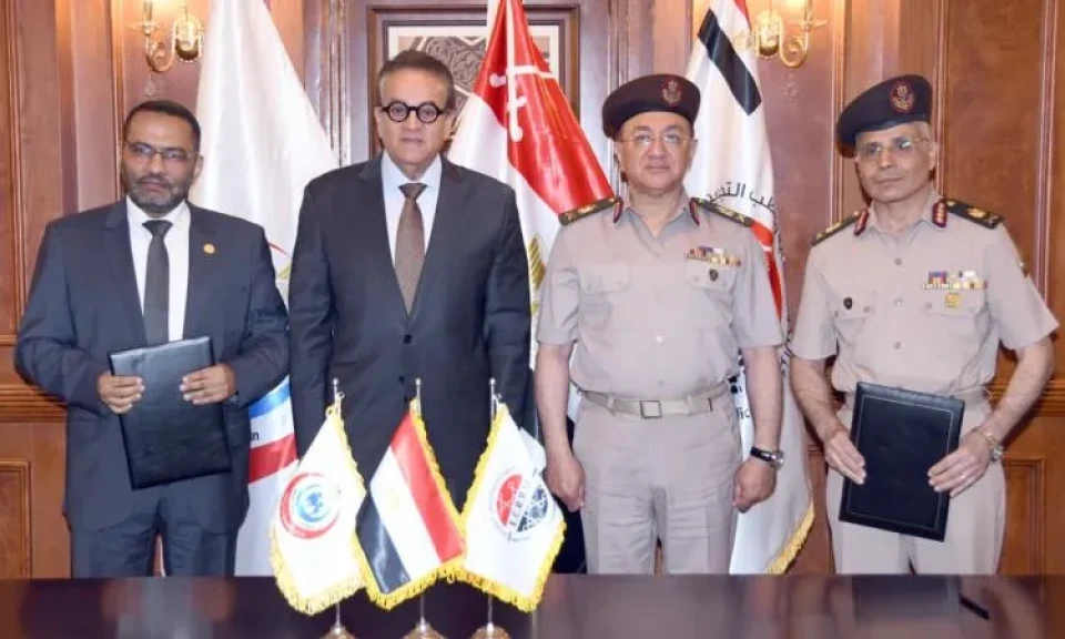 القوات المسلحة توقع بروتوكول تعاون مع وزارة الصحة وتفتتح مركز الباثولوجى بمعامل القوات المسلحة للبحوث الطبية وبنك الدم