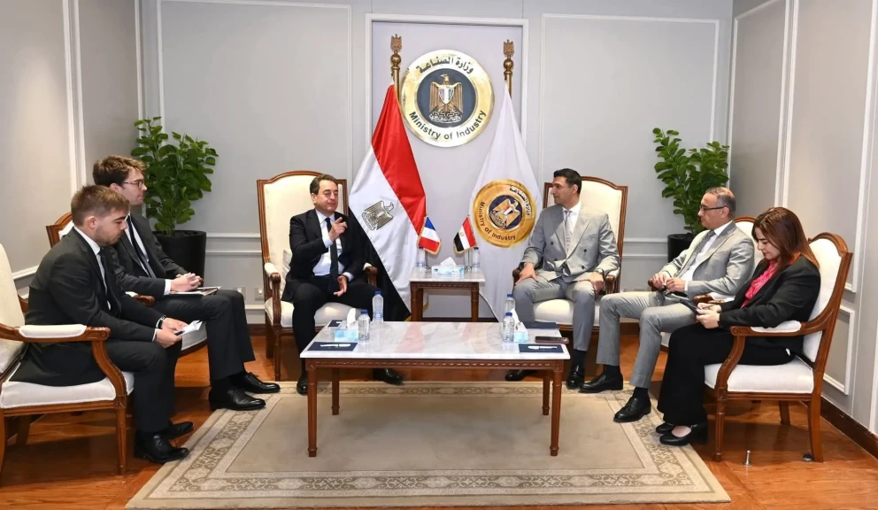 وزير الصناعة يبحث مع سفير فرنسا سبل تعزيز التعاون الصناعي بين مصر وفرنسا