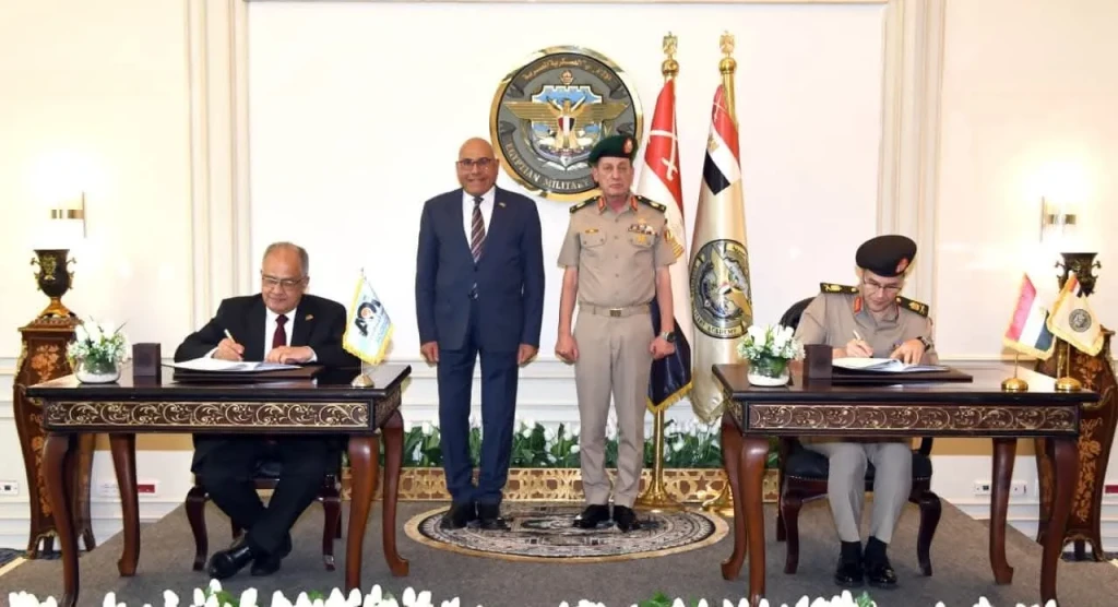 المتحدث العسكرى : الأكاديمية العسكرية المصرية توقع بروتوكول تعاون مع الهيئة العربية للتصنيع