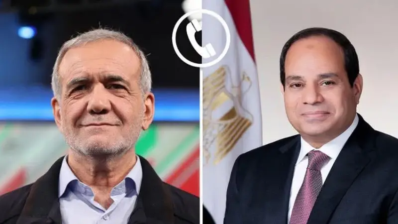 الرئيس السيسي يتلقى اتصالاً هاتفياً من نظيره الإيراني