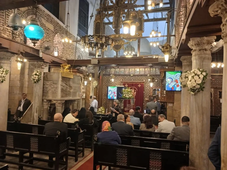توافد الأقباط لحضور احتفالية إحياء مسار رحلة العائلة المقدسة بكنائس زويلة الأثرية