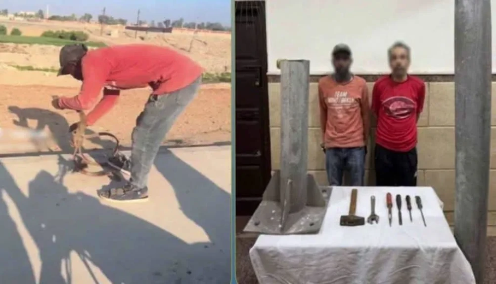 الداخلية: ضبط المتهمين بسرقة حديد أعمدة الإنارة بإحدى المناطق بالإسماعيلية