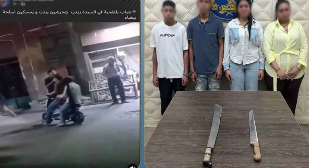 الداخلية:ضبط المتهمين في مشاجرة والتحرش بفتاة لفظياً وتهديدها بالقاهرة