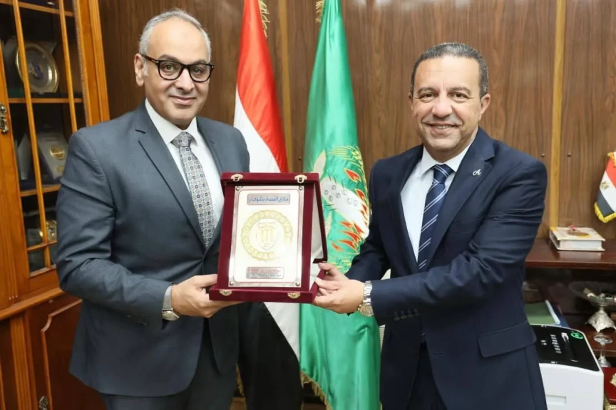 محافظ المنوفية يلتقي وفد نادي القضاة للتهنئة بعيد الأضحى المبارك
