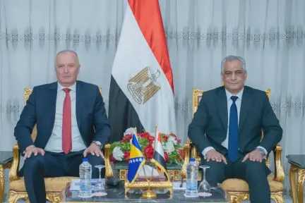 وزير الدولة للإنتاج الحربي يستقبل نائب رئيس مجلس الوزراء ووزير دفاع البوسنة والهرسك