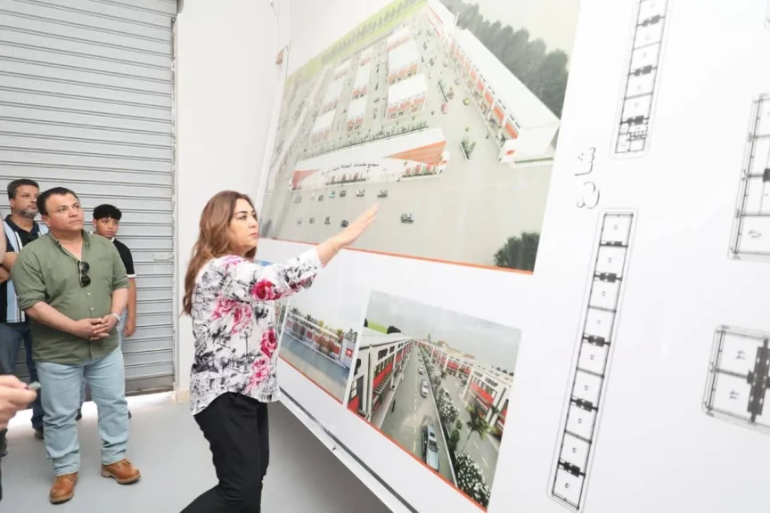وزيرة التنمية المحلية والبيئة ومحافظ البحر الأحمر يتفقدان الموقف التنفيذي لإنشاء مجمع خدمات سوق الجملة الجديد بمدينة الغردقة