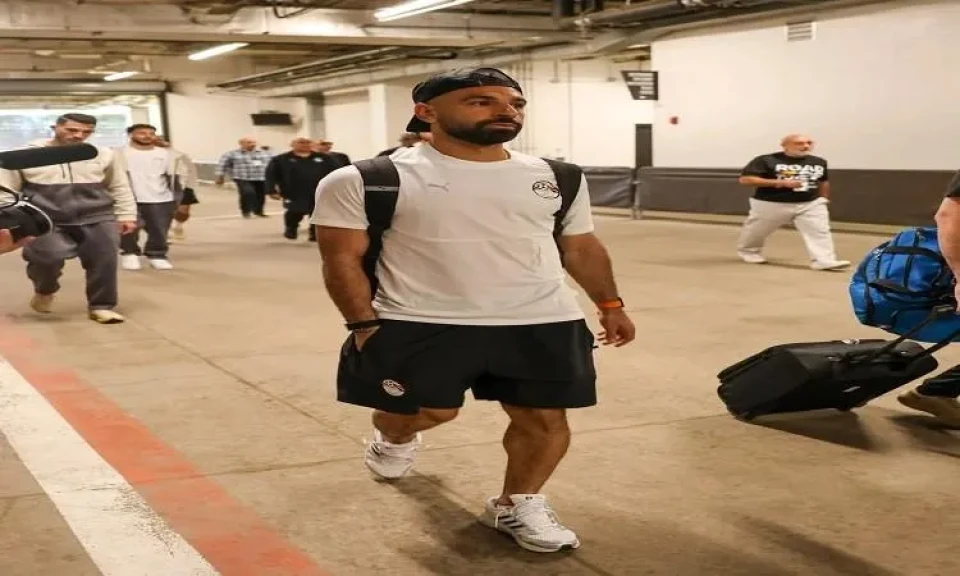 وصول منتخب مصر إلى ملعب مباراة البرازيل في كليفلاند الأمريكية