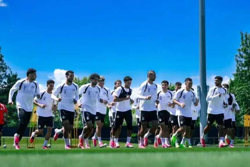منتخب مصر يواصل تدريباته بملعب جونزاجا استعدادا لمباراة بلجيكا