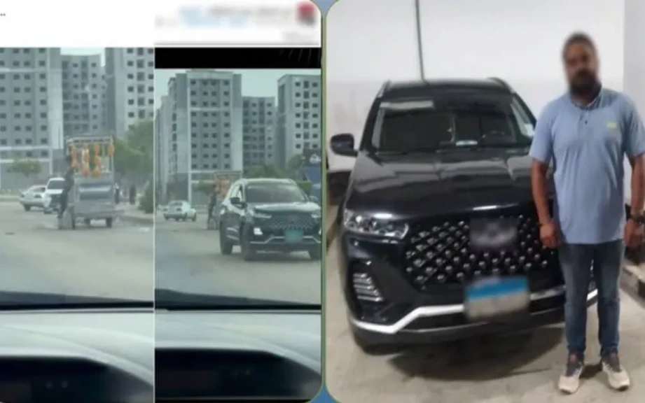 الداخلية: ضبط سائق سيارة في مقطع فيديو لقيامه بتعريض حياة المواطنين للخطر بالقاهرة