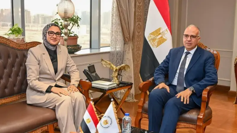 وزير الموارد المائية والري يستقبل محافظ الوادي الجديد