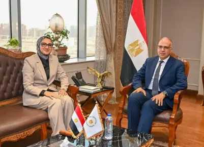 وزير الموارد المائية والري يستقبل محافظ الوادي الجديد