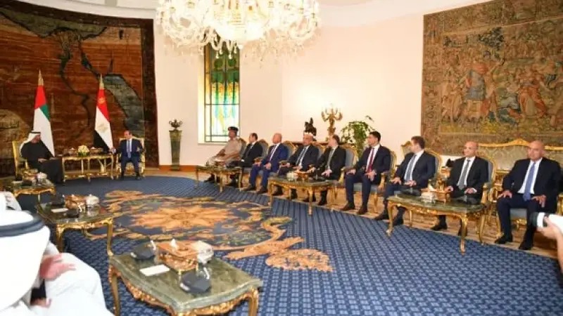 الرئيس السيسي ومحمد بن زايد يرحبان باتفاق وقف الحرب مع إيران وإعادة فتح مضيق هرمز