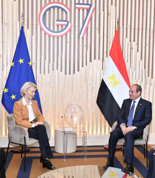 الرئيس السيسي يلتقي رئيسة المفوضية الأوروبية