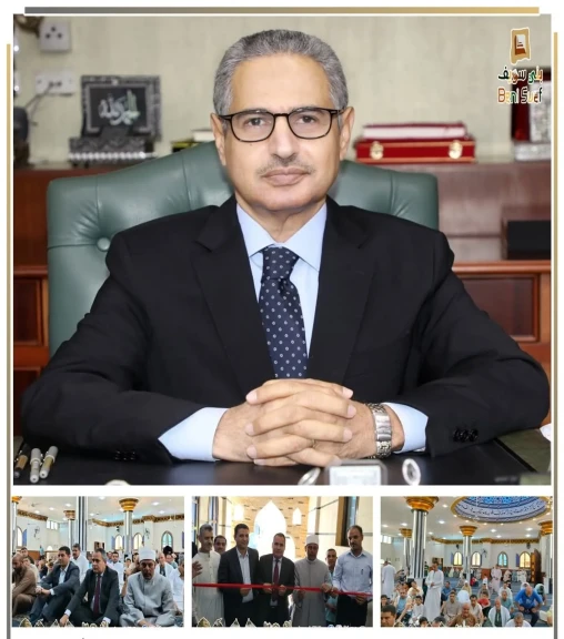 محافظ بني سويف ينيب رئيس مركز إهناسيا في افتتاح مسجد الرحمة بعزبة رمزي ” بعد إحلاله وتجديده”