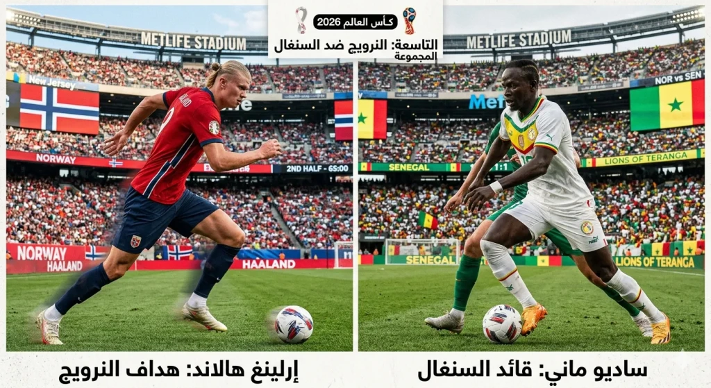 قمة حاسمة في المونديال.. النرويج بقيادة هالاند تواجه السنغال بعد قليل في صراع الصدارة