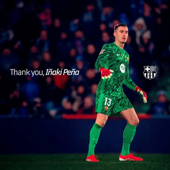 برشلونة يعلن رحيل إيناكي بينيا وانتقاله بشكل نهائي إلى باناثينايكوس
