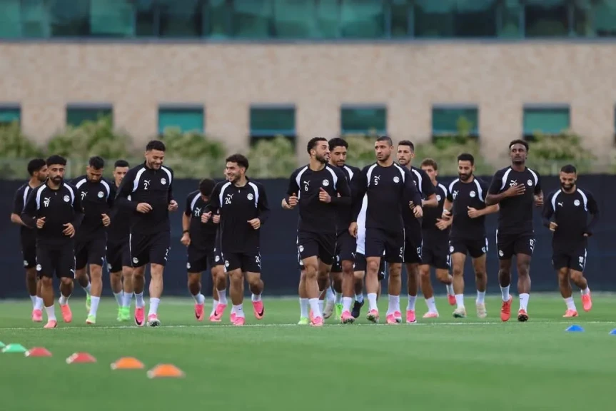 منتخب مصر يخوض تدريباته بسبوكين استعداداً لمواجهة إيران