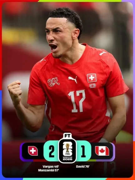 سويسرا تفوز على كندا ..ويتأهلا للدور القادم بكأس العالم