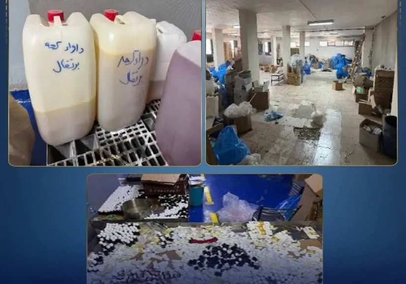 الداخلية: ضبط مصنع مكملات غذائية بحوزته 4 مليون قرص مكملات غذائية مجهولة المصدر